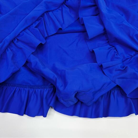 Raisins Curve Ruffled Tummy Control Swim skirt blue - 24W - Picture 10 of 13